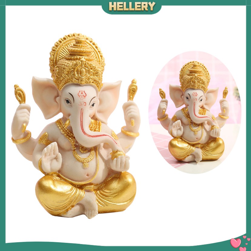 Tượng Phật Ganesh Voi Vàng 4 "Dùng Trang Trí