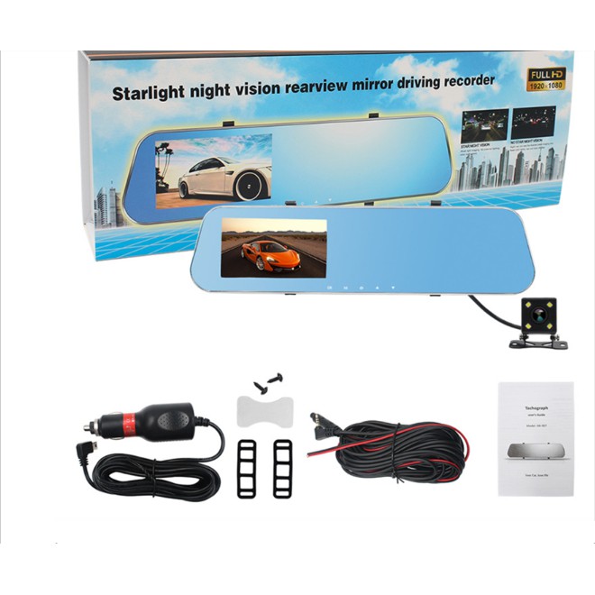 Camera hành trình cho oto tráng gương tặng cảm biến 8 mắt lùi xe cao cấp | BigBuy360 - bigbuy360.vn