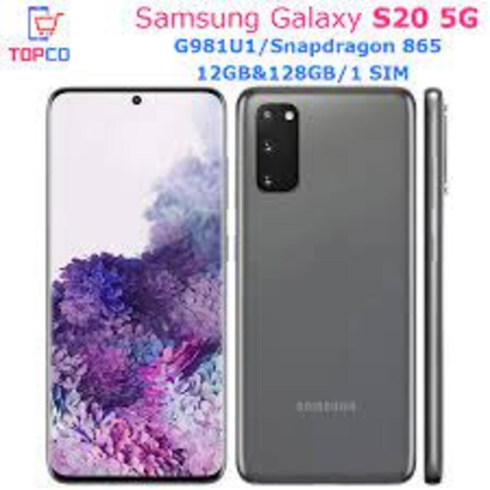 điện thoại Samsung S20 5G - Samsung Galaxy S20 hỗ trợ mạng 5G ram 12G bộ nhớ 128G, máy Chính Hãng, Cày Game siêu mượt