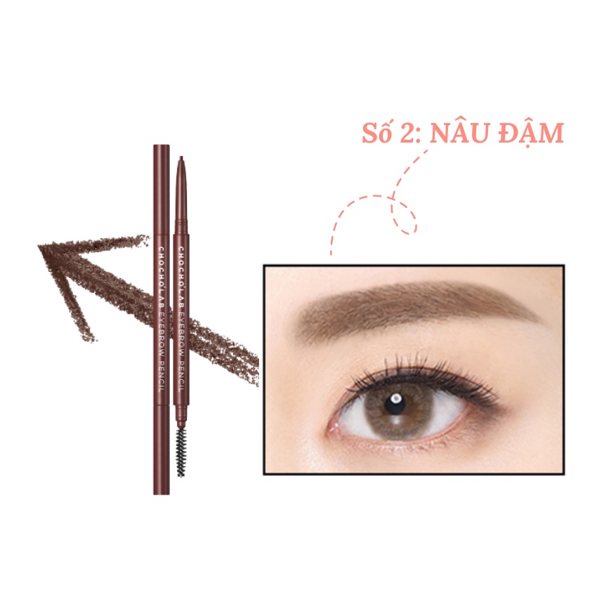 Chì Kẻ Chân Mày Lên Màu Chuẩn Đầu Chì Thon Gọn Chochoslab Eyebrow Pencil - KOBE YOUNG