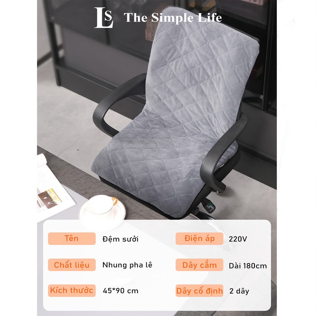 Đệm sưởi ấm bằng điện, đệm lót ghế sưởi ấm dành cho nhân viên văn phòng, thảm điện làm ấm, giữ nhiệt cao cấp[CHÍNH HÃNG]