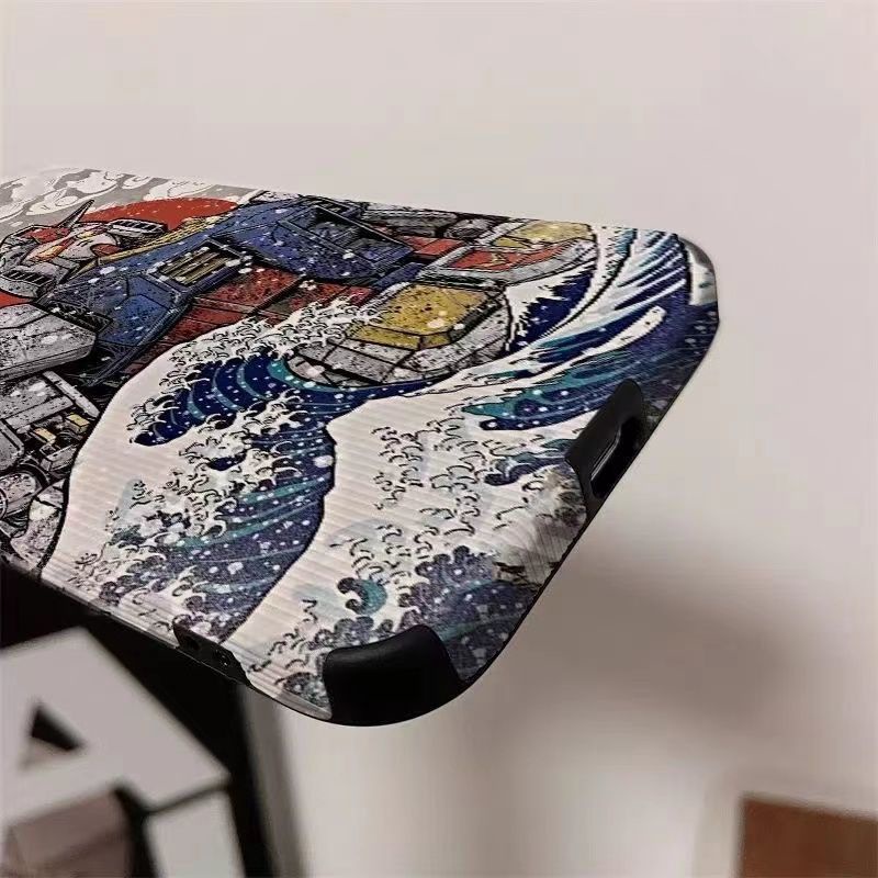 Ốp Điện Thoại Dẻo Họa Tiết Gundam Độc Đáo Cho iPhone6 plus7 se 11promax 13 / 12pro 8 Xr