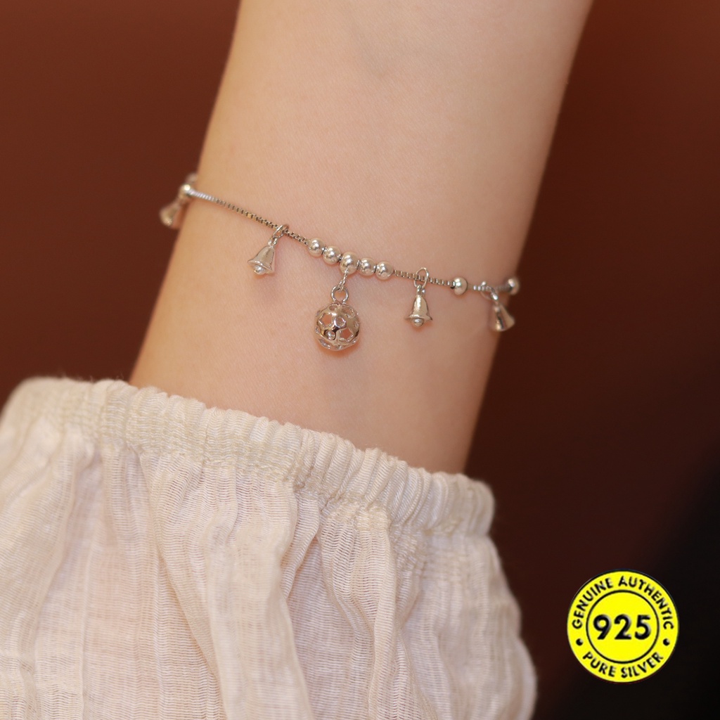 Lắc Chân Mạ Bạc 925 Chống Thấm Nước Không Phai Thời Trang Mùa Hè Cho Nữ