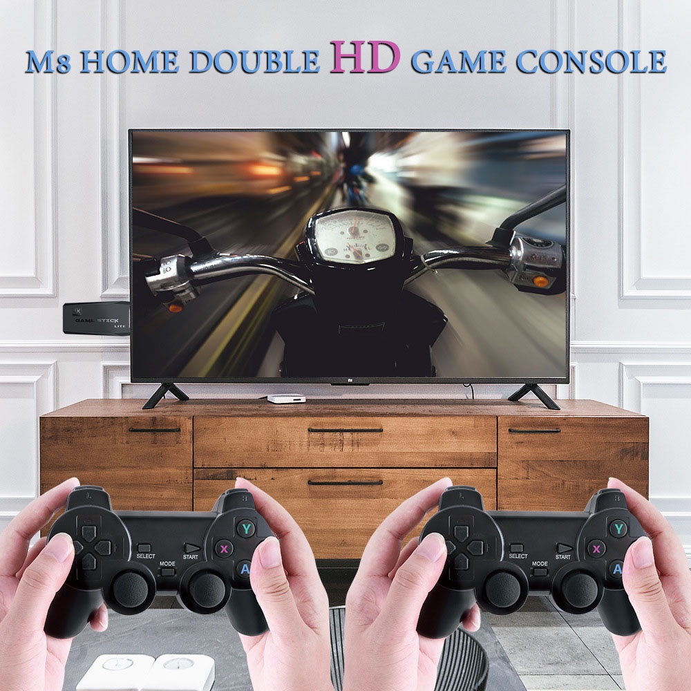 Tay cầm chơi game điện tử không dây chính hãng 2.4G 4K HDMI M8 10000/ 3500