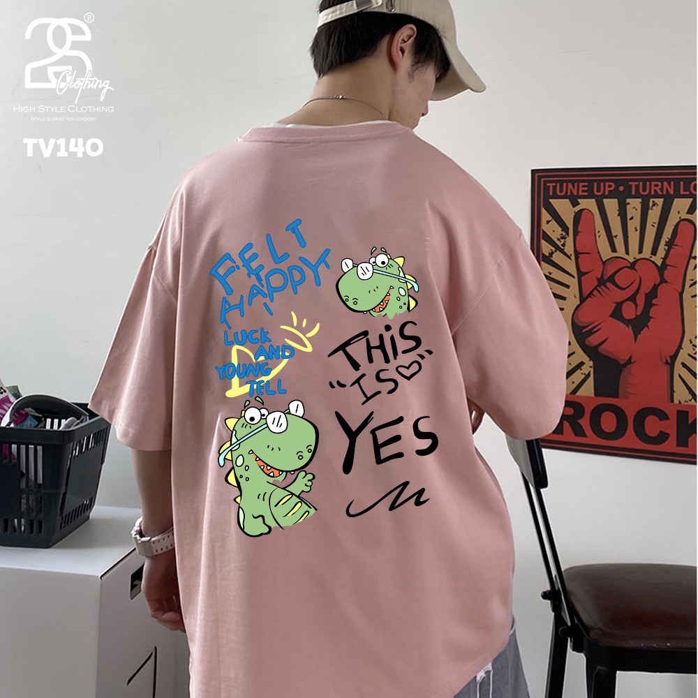 Áo Thun Tay Lỡ 2s Clothing Áo Phông Unisex Nam Nữ Cotton Oversize Form Rộng Giá Rẻ In Hình Khủng Long Siêu Cute TV140 | BigBuy360 - bigbuy360.vn