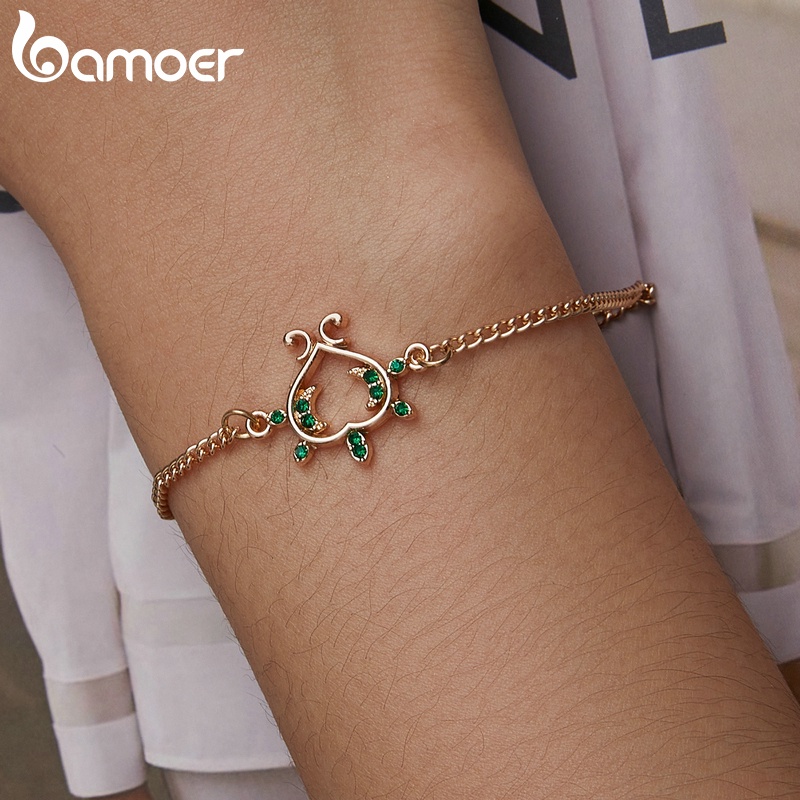 Vòng tay BAMOER thời trang có thể điều chỉnh 22cm dành cho nữ