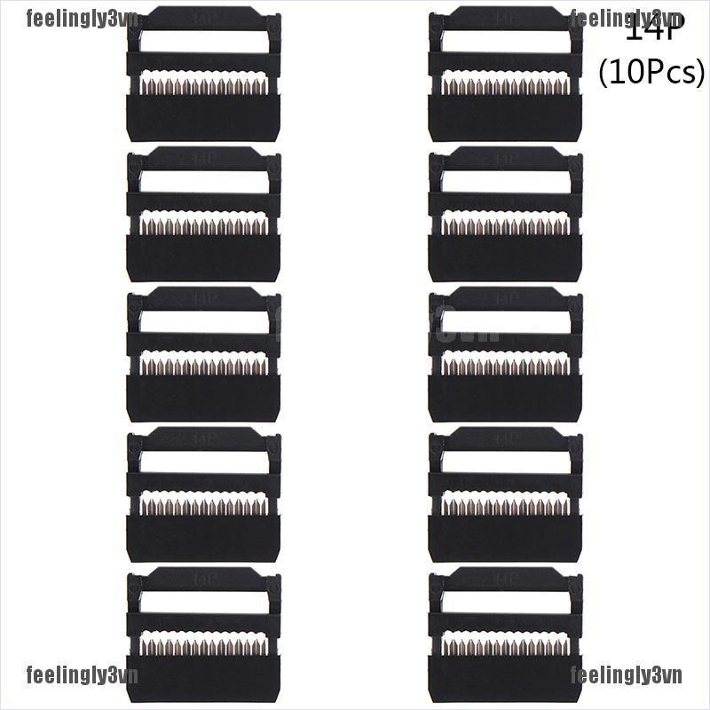 Set 10 Dây Cáp 2.54mm IDC 6 / 8 / 10 / 12 / 14-50 - 50-Pin Chuyên Dụng