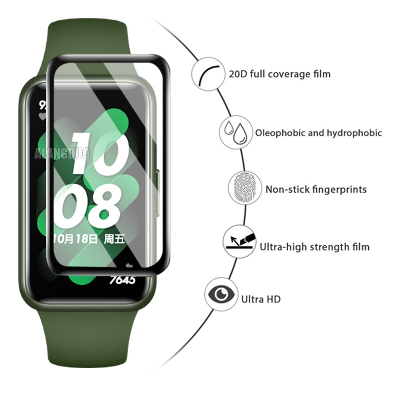 Set 3 Miếng Dán Cường Lực Cong 3D Bảo Vệ Màn Hình Cho Đồng Hồ Thông Minh Huawei Band 8 7 6 4 Pro Huawei Watch Fit 2 New Mini Honor Band 7 6