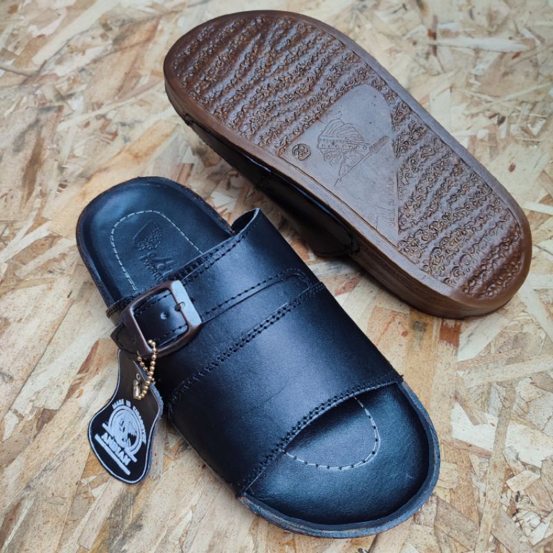 Giày Sandal Da Thật Cao Cấp 100% 2 Màu Sắc Cho Nam