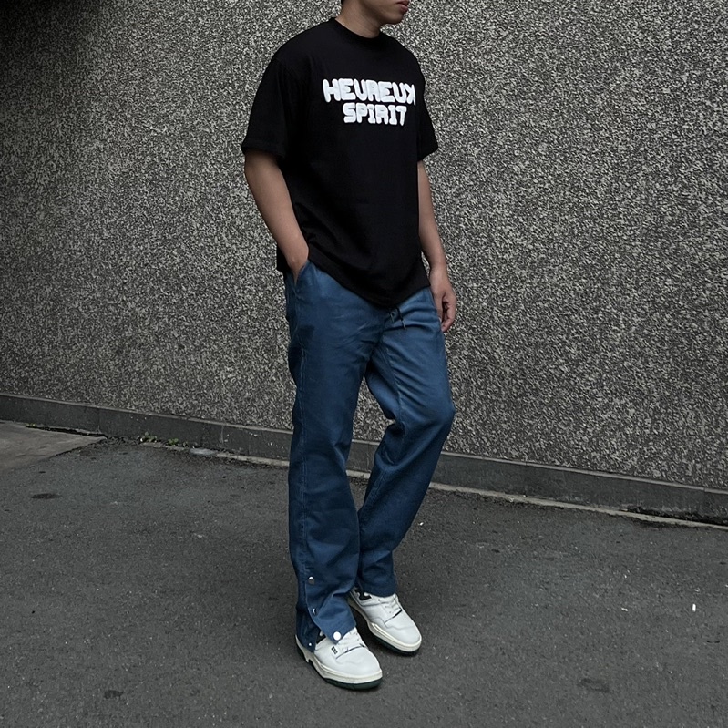 Quần nút bấm nhung tăm Amrish