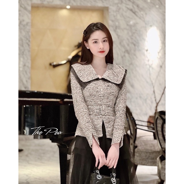 [ẢNH THẬT+VIDEO] EFFIE TOP mix Chân váy voan lưới đen 3 tầng