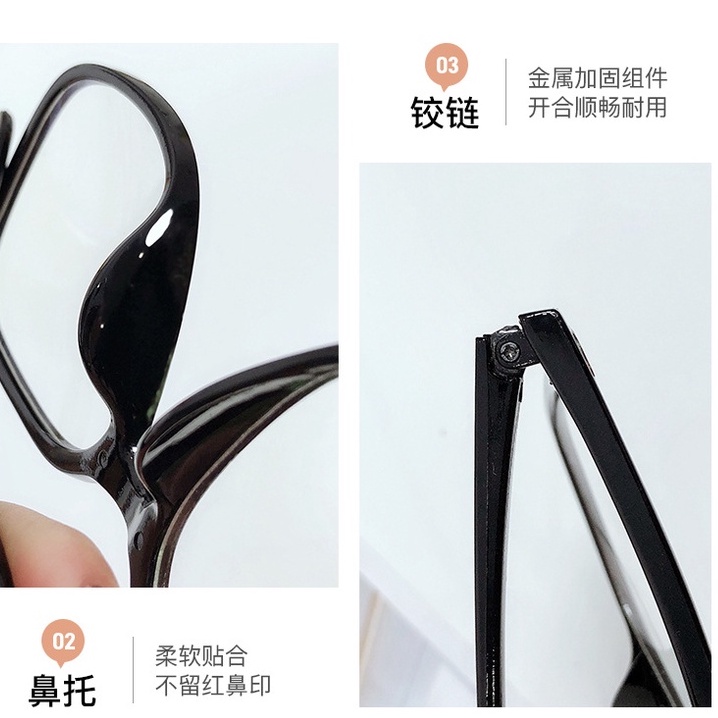 Kính cận gọng lớn chống ánh sáng xanh phong cách Hàn Quốc hợp thời trang cho nam nữ
