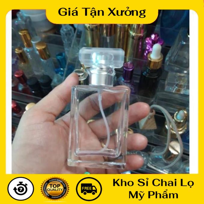 Lọ Chiết Nước Hoa ❤ TRÙM SỈ ❤ Lọ chiết nước hoa 30ml 50ml hcn Nắp Trong chiết dầu thơm , phụ kiện du lịch