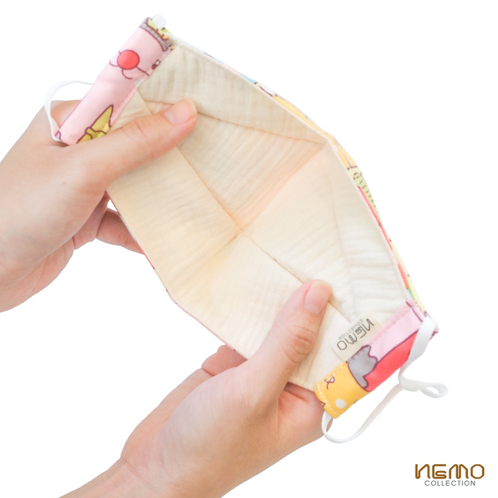 Khẩu Trang Vải 4D NEMO, Chống Nắng, Lọc Khuẩn, Thoáng Khí Không Gây Mụn - KTDS