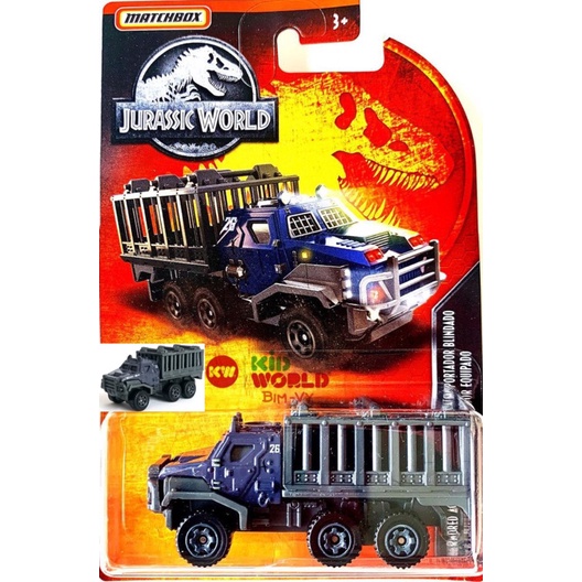 Xe mô hình Matchbox Tải Jurassic World Series Armored Action Transporter GDN94.