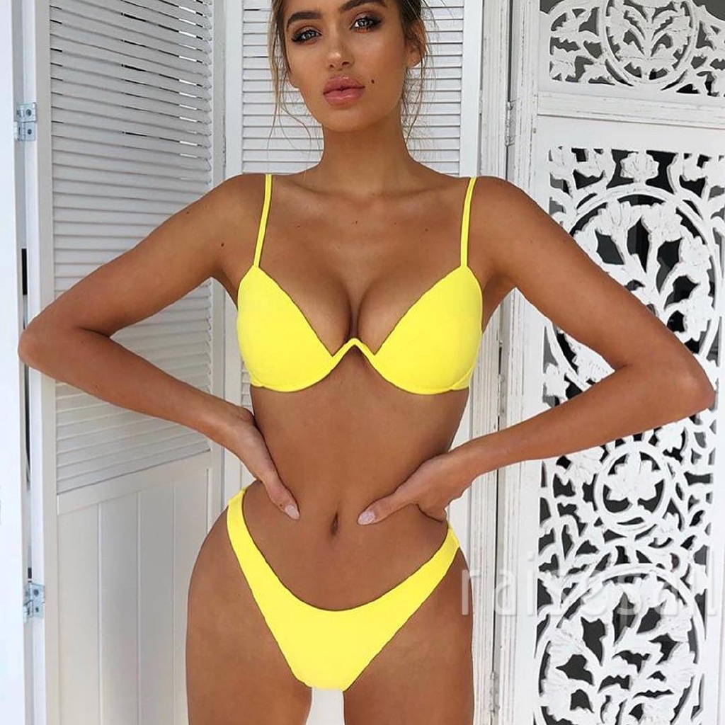 Bộ bikini màu trơn gợi cảm dành cho nữ | WebRaoVat - webraovat.net.vn