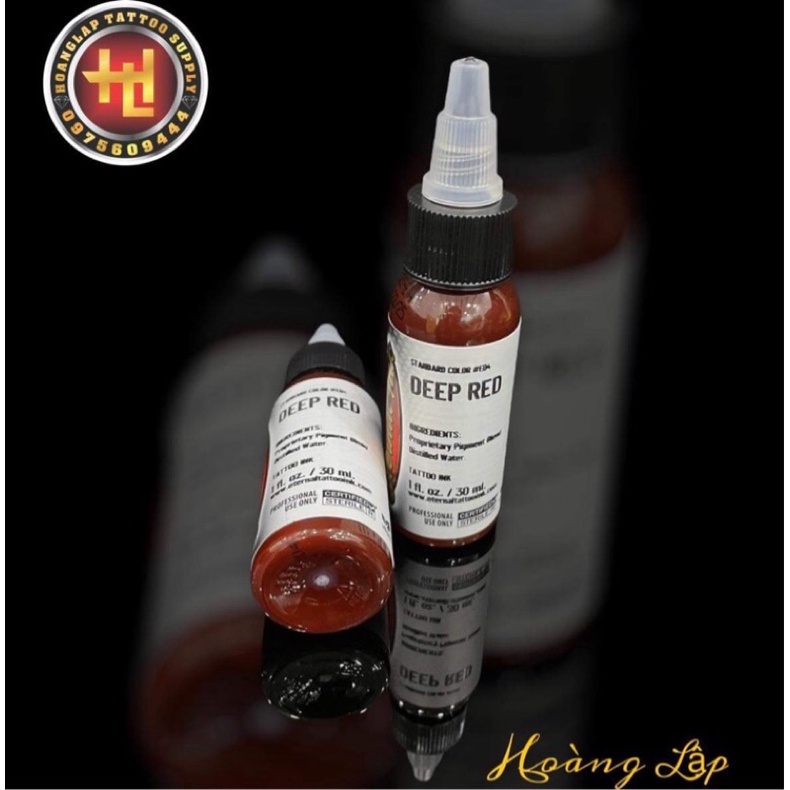 HOÀNG LẬP - MỰC XĂM HÌNH ETERNAL MÀU ĐỎ CHAI LẺ