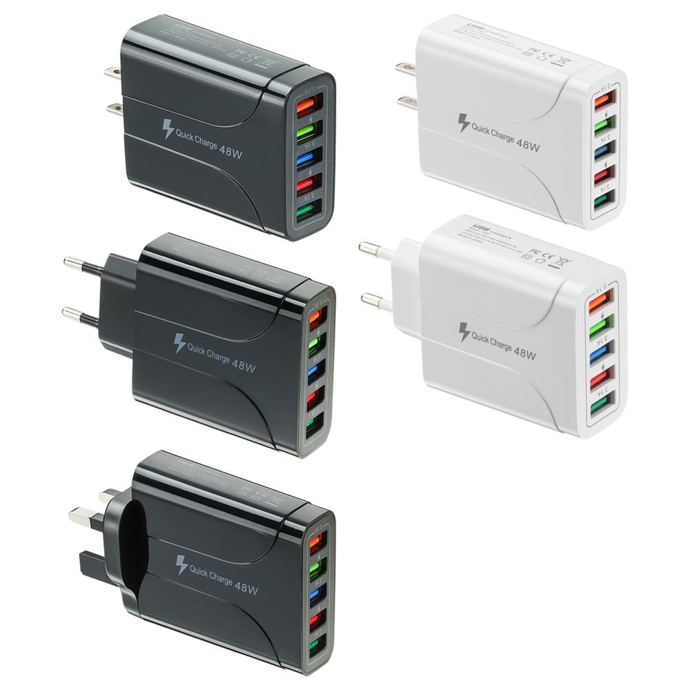 Cục Sạc Nhanh Bằng Nhựa PD 5 Cổng Usb PD Dành Cho Đi Du Lịch