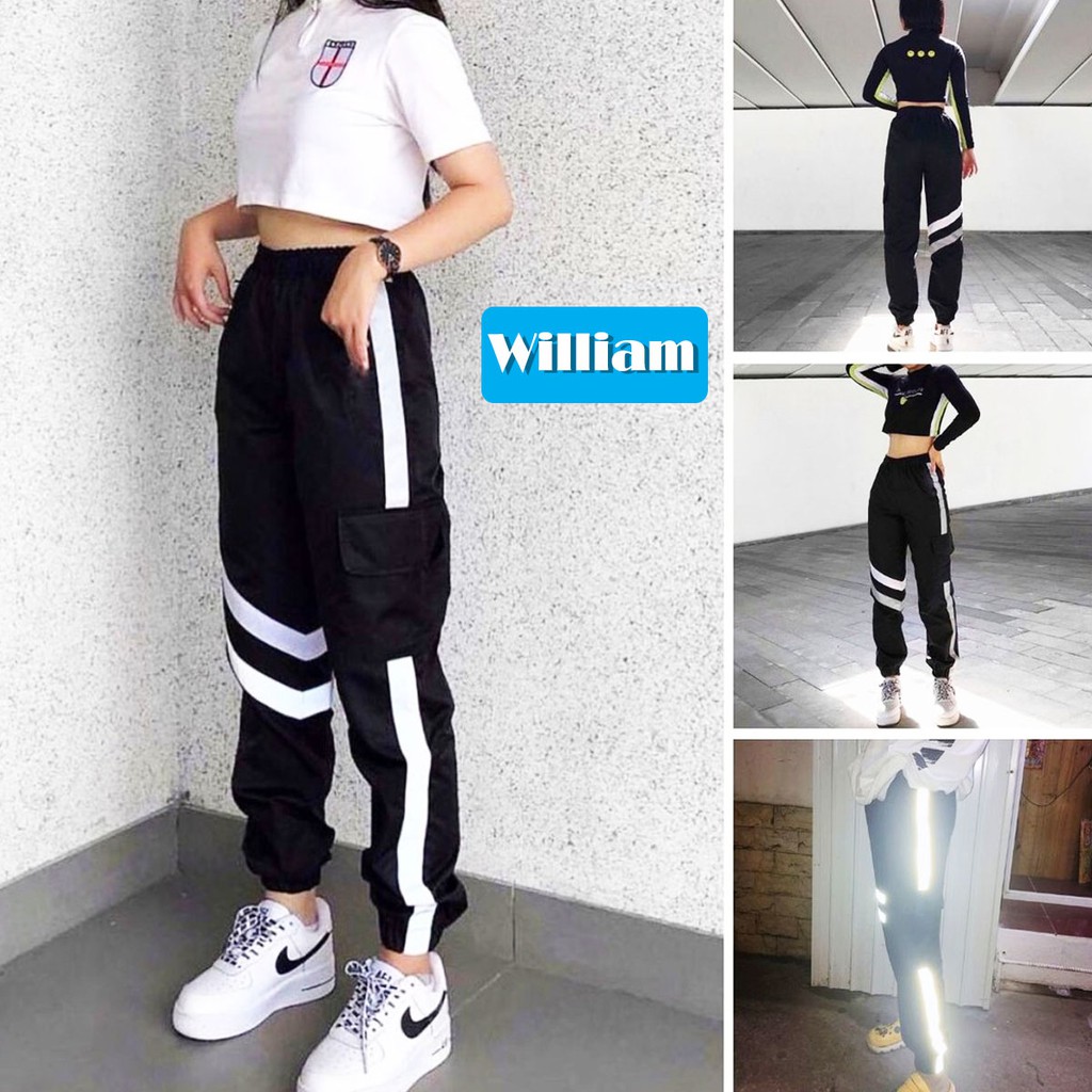 [FREESHIP_99K] Quần Jogger dù phản quang nam nữ cực chất - TH159 | WebRaoVat - webraovat.net.vn