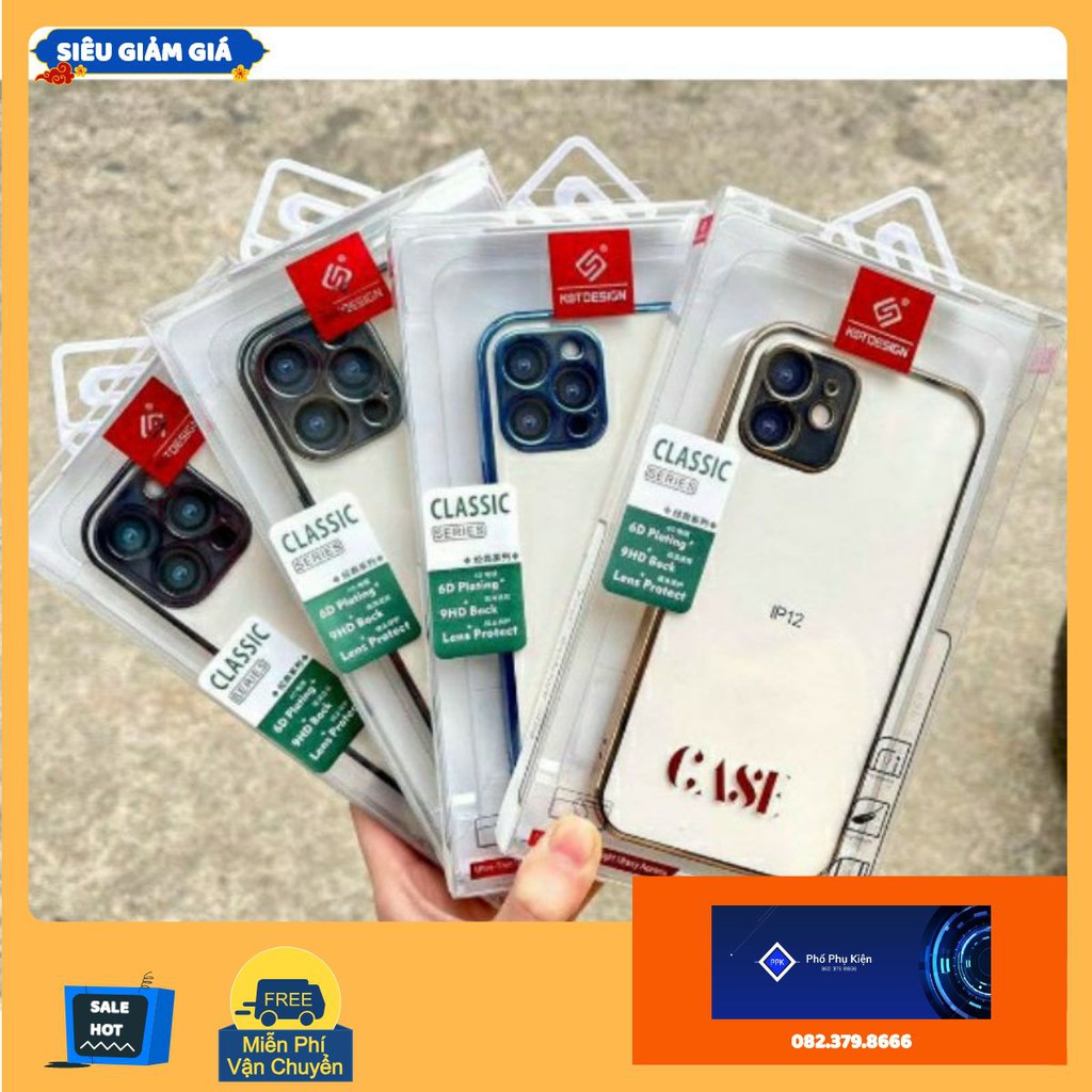 Ốp lưng trong viền màu KST DESING iphone Xs Max/Xs/X/8Plus/7Plus/7/8/SE/6plus/6s/6splus/6bảo vệ camera