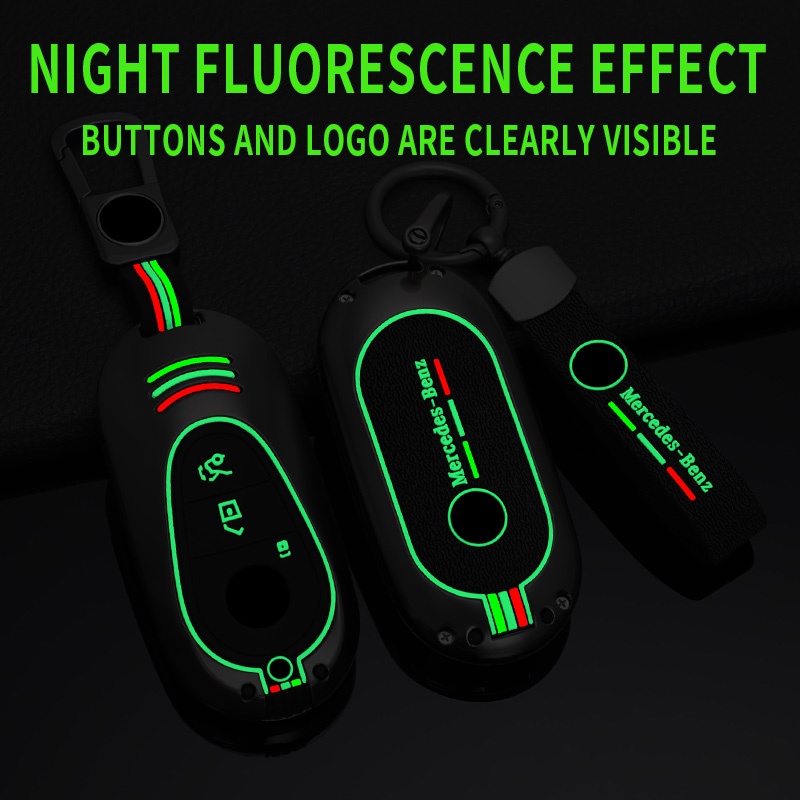 Vỏ Bọc Bảo Vệ Chìa Khóa Xe Hơi Mercedes Benz C S Class W206 W223 S350 C260 C300 S400 S450 S500 Bằng Hợp Kim Kẽm