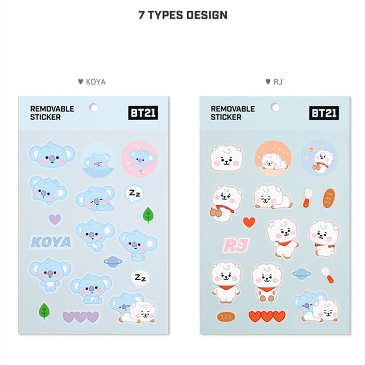 Miếng Dán Hình BTSS-613 / 21 Dễ Thương Trang Trí Điện Thoại / Laptop / Hành Lý / Máy Tính Xách Tay / Vali / CHIMMY MANG SHOOKY RJ KOYA DIY