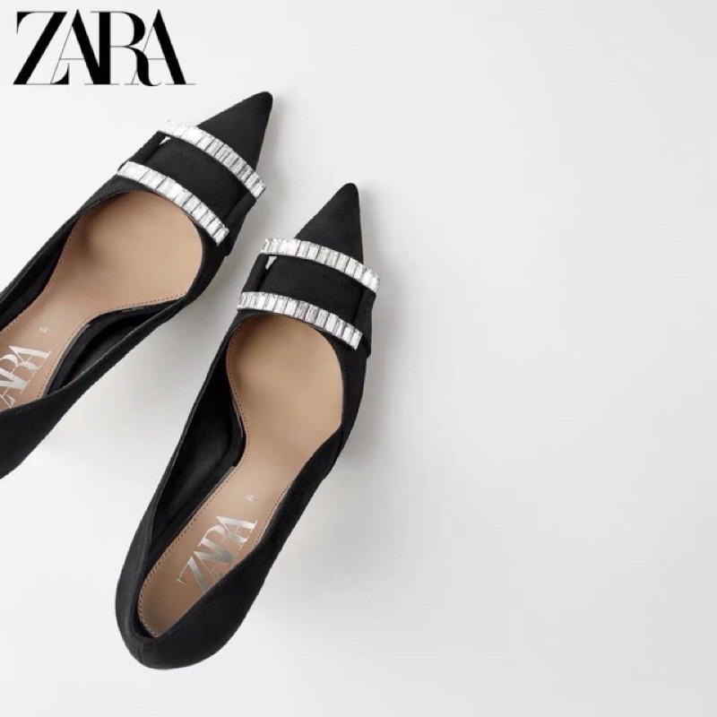 Giày cao gót Zara da lộn