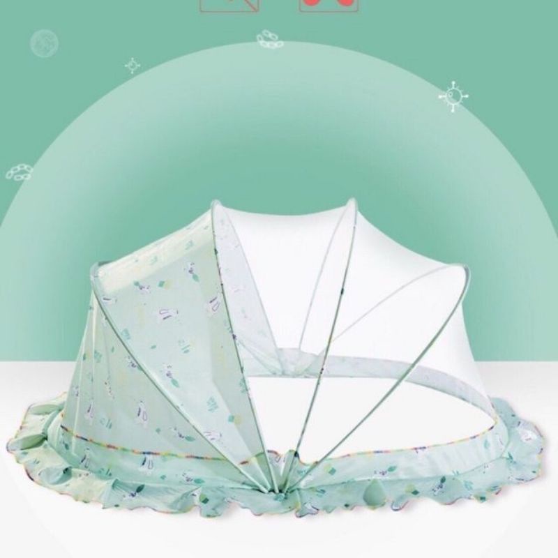 Mùng chụp xếp gọn chống muỗi cho bé 80*120