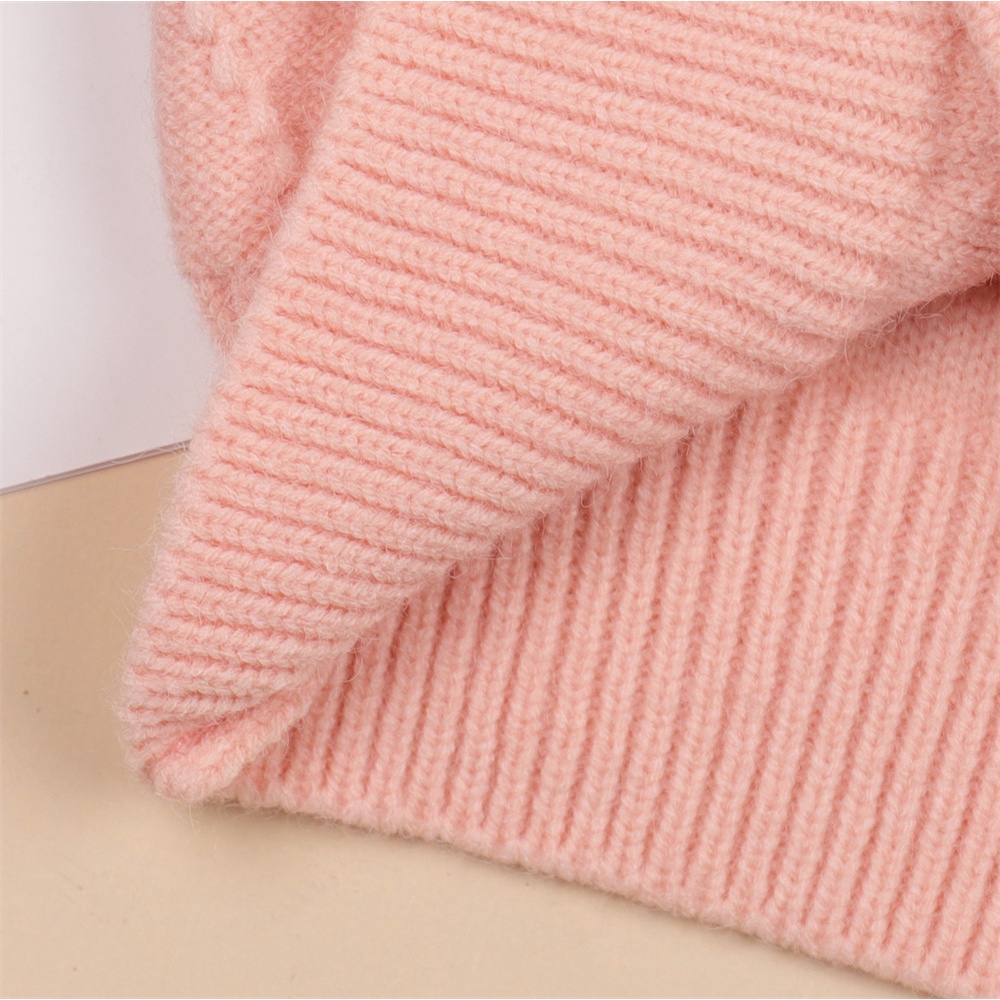 Áo sweater Bear Leader dệt kim phối nơ thời trang thu đông Hàn Quốc mới cho bé gái 2-6 tuổi
