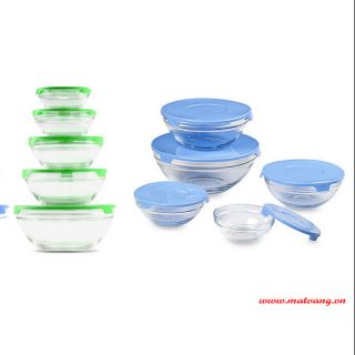 Thố thủy tinh bộ 5 cái