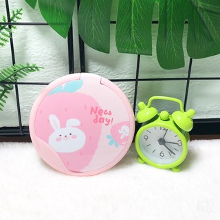 Gương Lược Mini Hình Tròn Xanh/Hồng/Tím/Cam