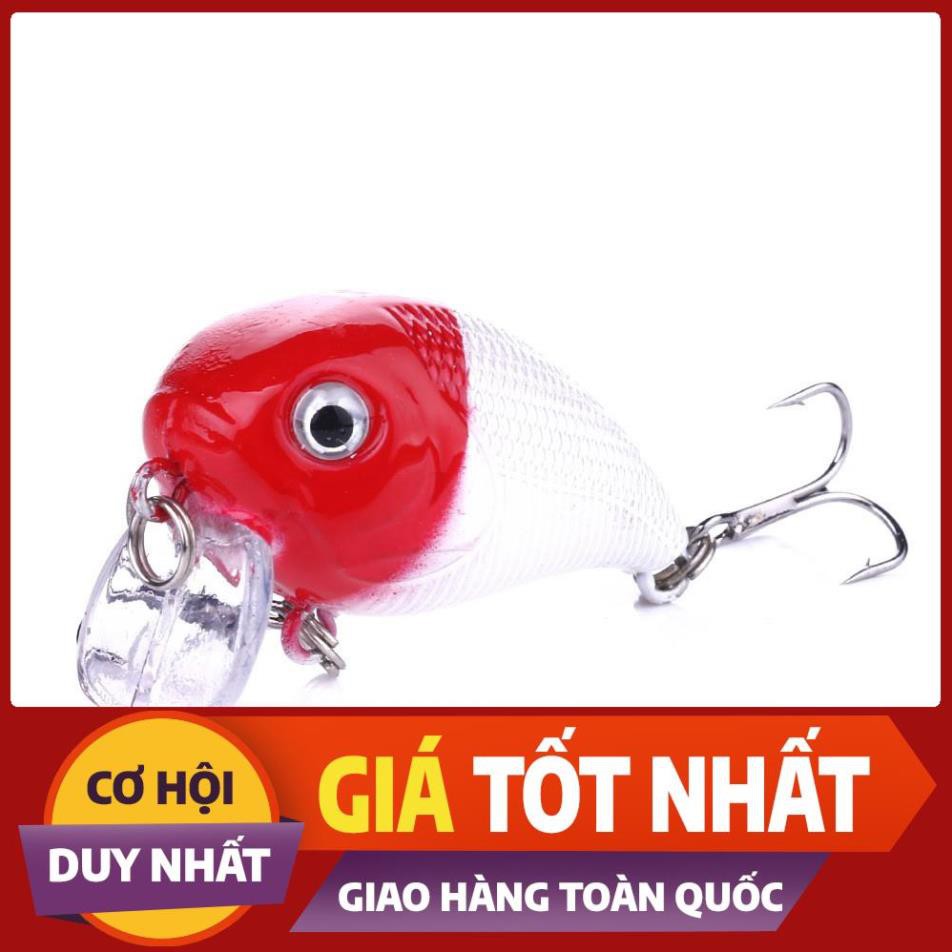 [ Xả Nhanh] Cá Voi Lưng Gù Siêu Nhạy Cá Dài 4,5cm nặng 7gam Siêu Nhạy Cá lóc, cá chuối, cá chim, cá rô, trắm, thiểu