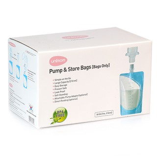 Túi trữ sữa mẹ trực tiếp từ máy hút sữa Unimom UM870299 ( Loại 50 túi/hộp)
