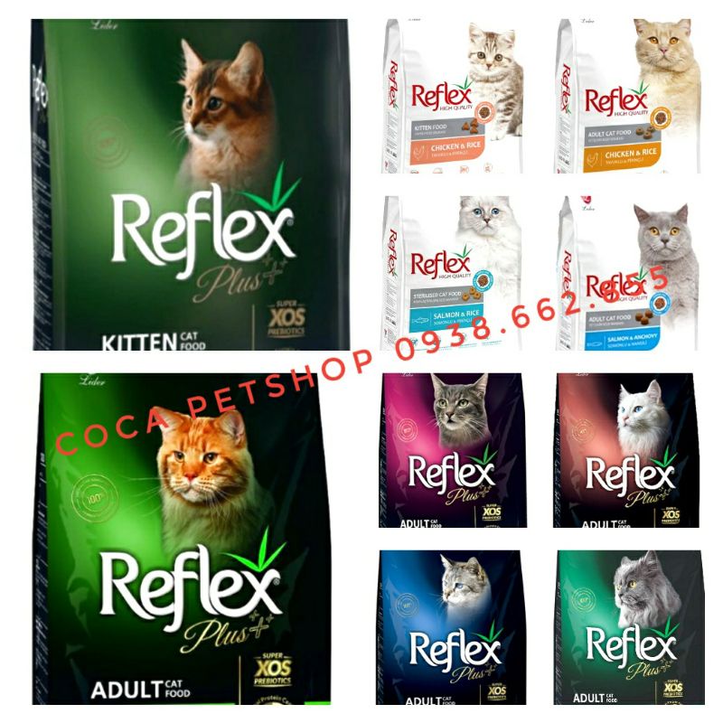 Hạt 𝐑𝐄𝐅𝐋𝐄𝐗 2kg, 𝐑𝐄𝐅𝐋𝐄𝐗 𝐏𝐋𝐔𝐒 1.5kg cho mèo con, mèo lớn