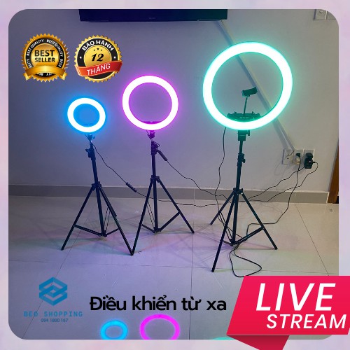 [NOW/GRAB]  ĐÈN TIKTOK - LIVESTREAM  7 MÀU - 40 CHẾ ĐỘ  QUAY TIKTOK, LIVETSREAM MỚI NHẤT THỊ TRƯỜNG ĐÈN LED.