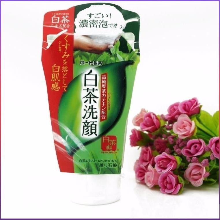 Sửa Rửa Mặt Trà Xanh ROHTO Shirochasou Nhật Bản 120g | BigBuy360 - bigbuy360.vn