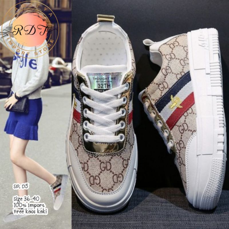 Giày Sneaker Nữ Nhập Khẩu Gucci