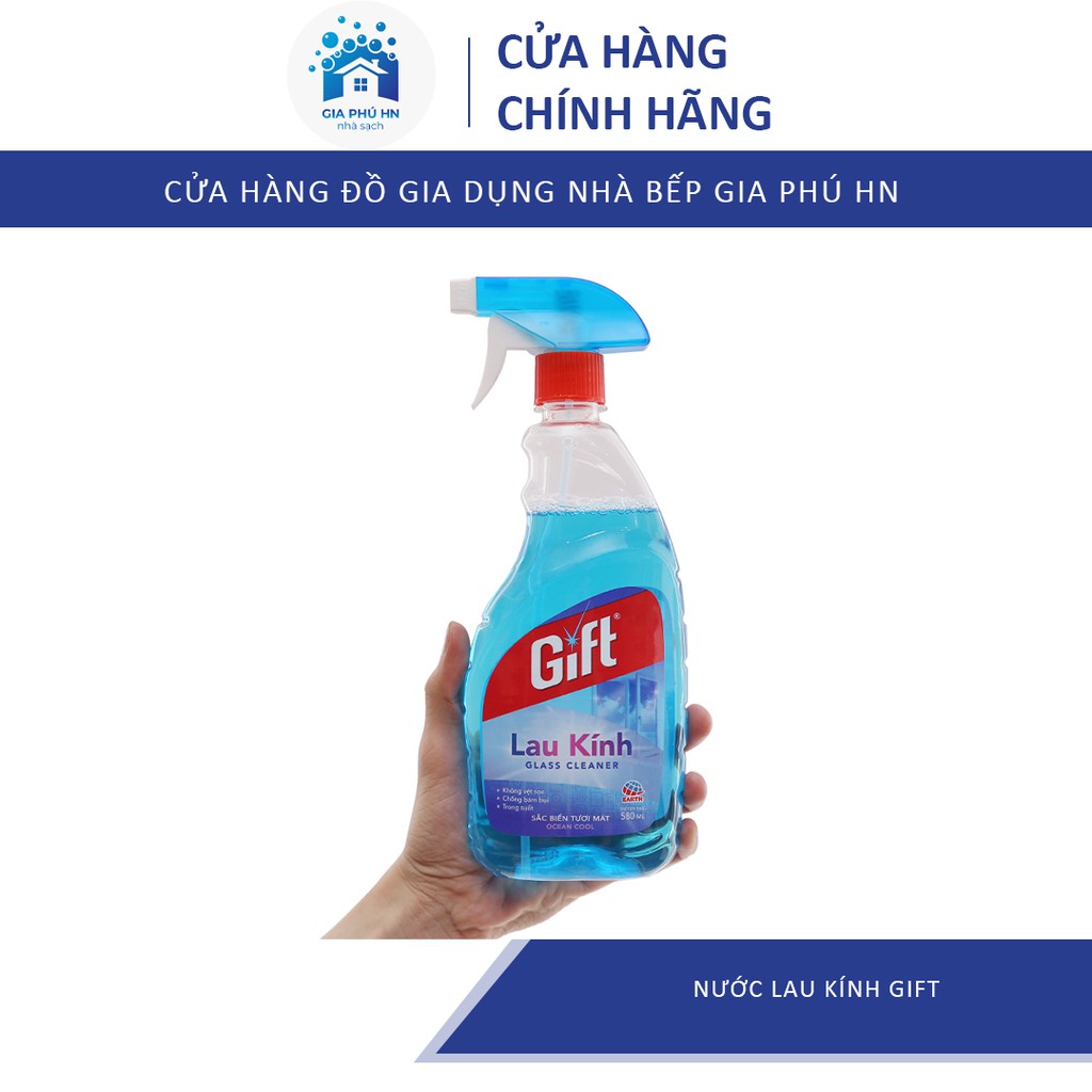 Nước Lau Kính GIFT, Nước Lau Kính Siêu Sạch, Hương Thơm