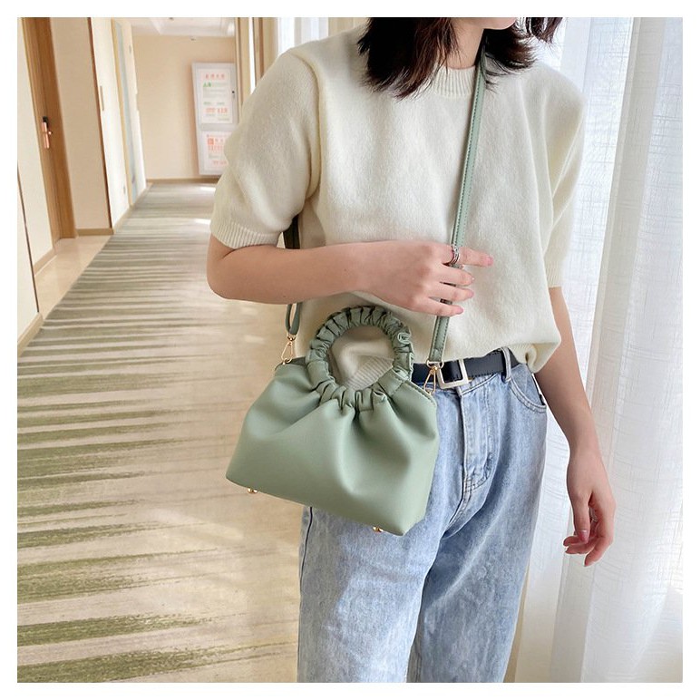 Túi Xách XẾP TAY TRÒN TIỂU THƯ 6828 21cm Thời Trang Cá Tính