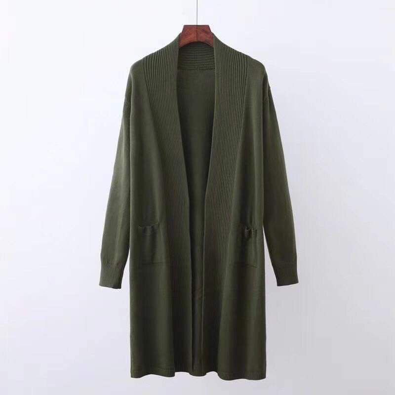 Áo khoác cardigan dáng dài mịn dày hàng cao cấp