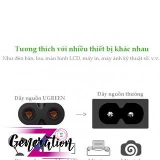 Dây nguồn số 8 màu đen Ugreen
