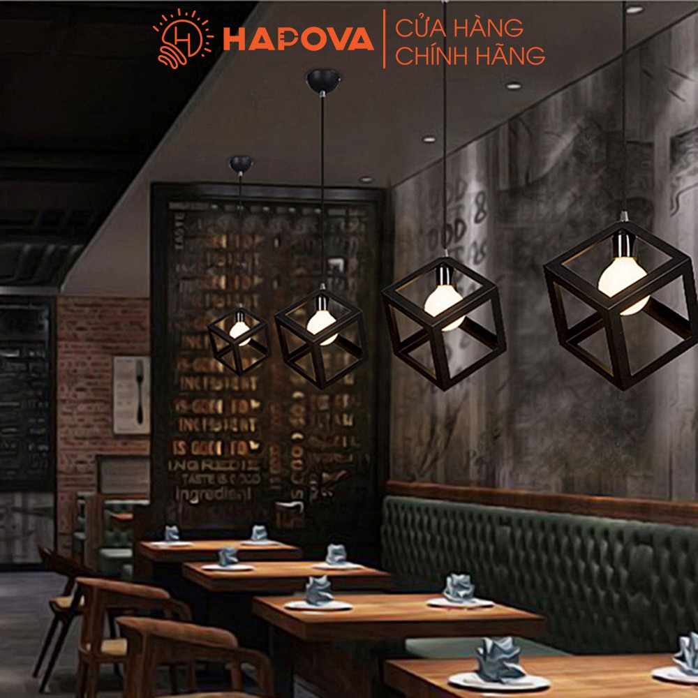 Đèn Thả trần, Đèn thả bàn ăn HAPOVA hình lập phương HAPOVA AGATHA 0068/1