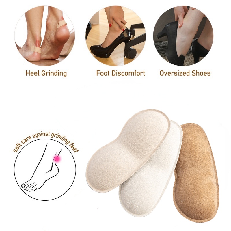 Set 1 Cặp Miếng Dán Gót Chân Trong Suốt Giúp Giảm Đau Hiệu Quả