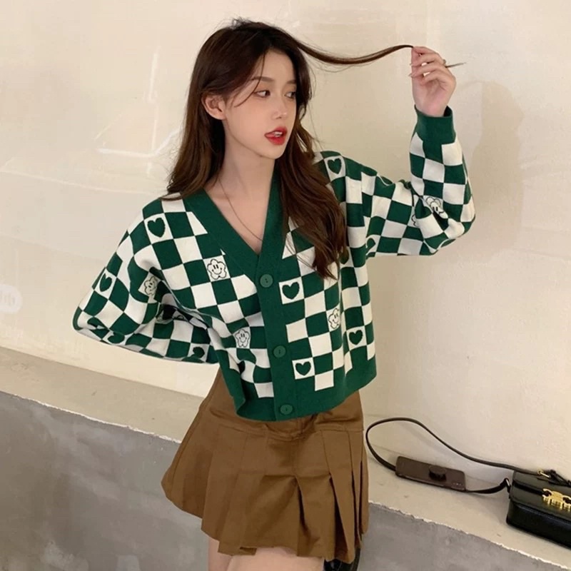 BST áo len nữ TONE XANH, áo len, gile, cardigan