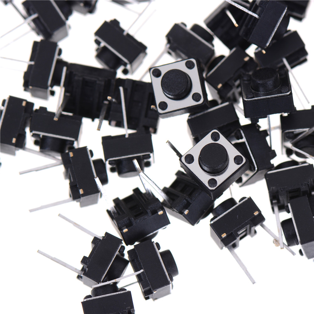 Set 100 Công Tắc Nút Ấn 2 Chốt 6x6 X 5mm