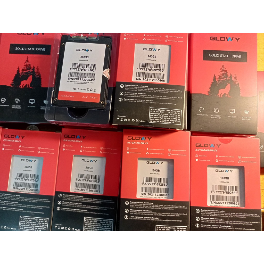 Ổ Cứng SSD glowy 120Gb và 240GB chính hãng bảo hành 36 tháng