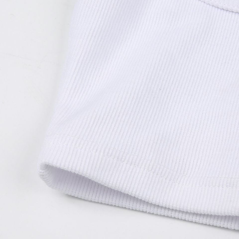 Áo Croptop Tay Dài Kiểu Dáng Đơn Giản Quyến Rũ Cho Nữ