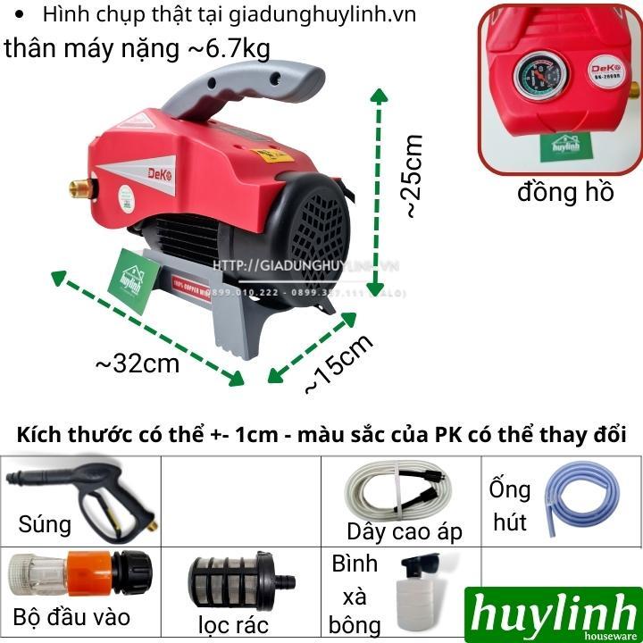 Máy xịt rửa xe cao áp Deko DK-2800R - 2800W - Hàng chính hãng