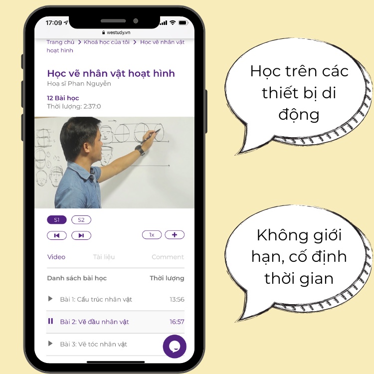 Học vẽ nhân vật hoạt hình - Tặng kèm khoá Vẽ thế giới Động vật