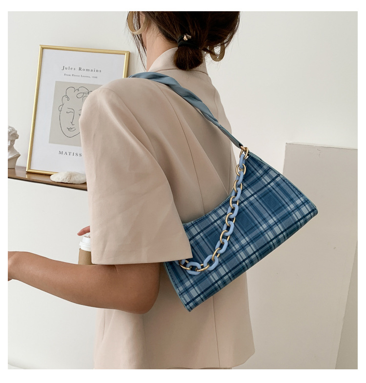 SUXI Túi Xách Đeo Vai Kẻ Sọc Kiểu Hàn Quốc Xinh Xắn Cho Nữ